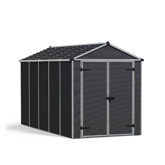 Telheiro de jardim Rubicon 185x378 cm Canopia cinzento escuro