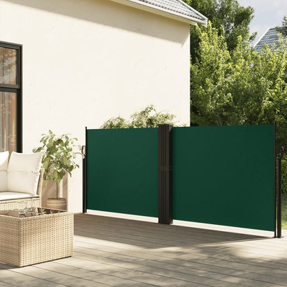 Vidaxl Toldo Lateral Retráctil Verde Oscuro 140x1000 Cm_1