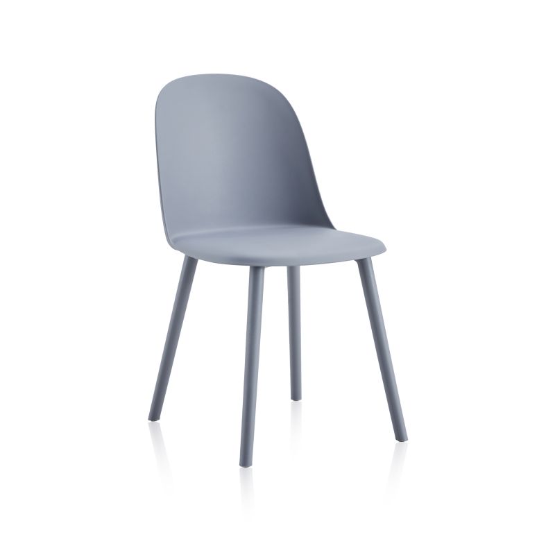 Pack 4 Sillas De Comedor Sabra Polipropileno, Gris, 48 X 80,5 X 45_3