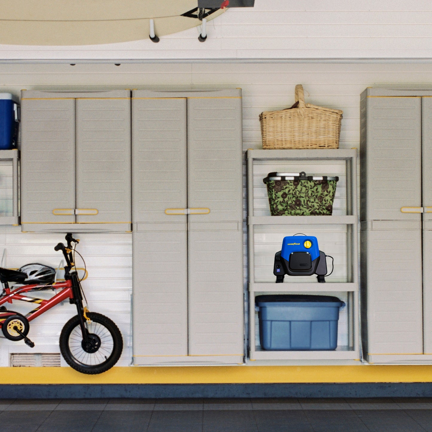 Goodyear - Hidrolimpiadora 1400w Compacta 100 Bar 4.5 L/min. Pistola Y Lanza Turbo. Sistema Auto Stop. Depósito De Detergente 200ml_5