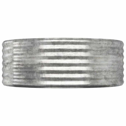 Jardinera Arriate Acero Galvanizado Gris 100x100x36 Cm_2