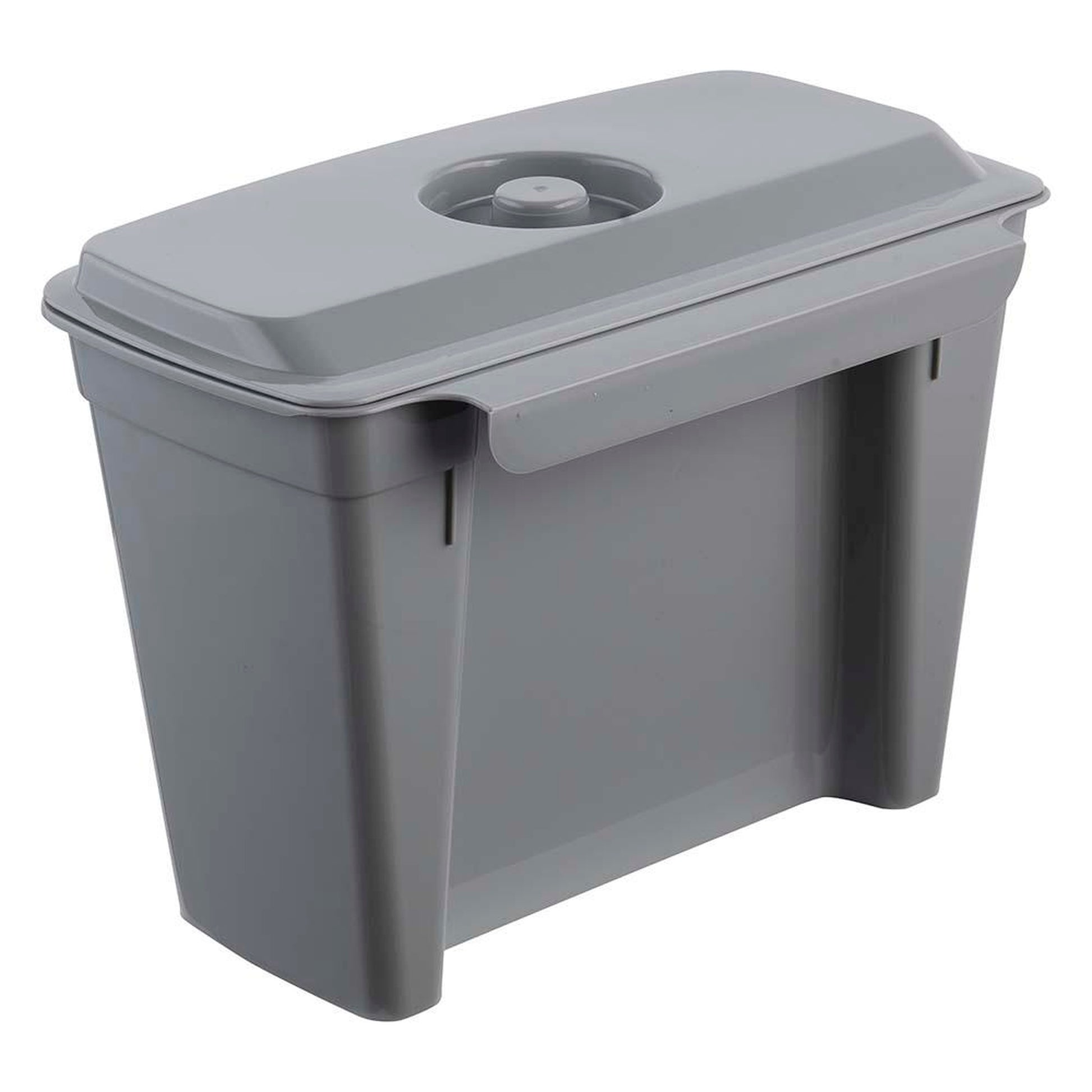 Papelera Colgante Milan, Con Tapa, Gris Nórdico, 4 Litros_1