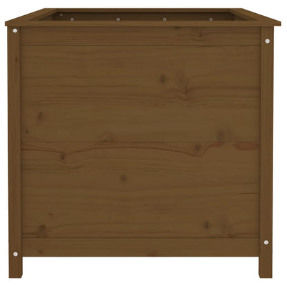 Arriate Elevado Jardín Madera Pino Marrón Miel 119,5x82,5x78 Cm_3
