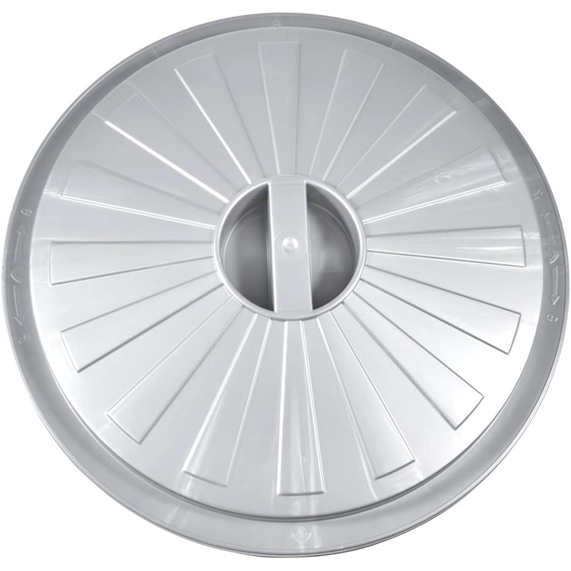 Cubo De Basura / Papelera Polivalente Con Tapa Cerrable, Muy Grande, Plástico Resistente (pp), 50 L, Mats, Plateado_5