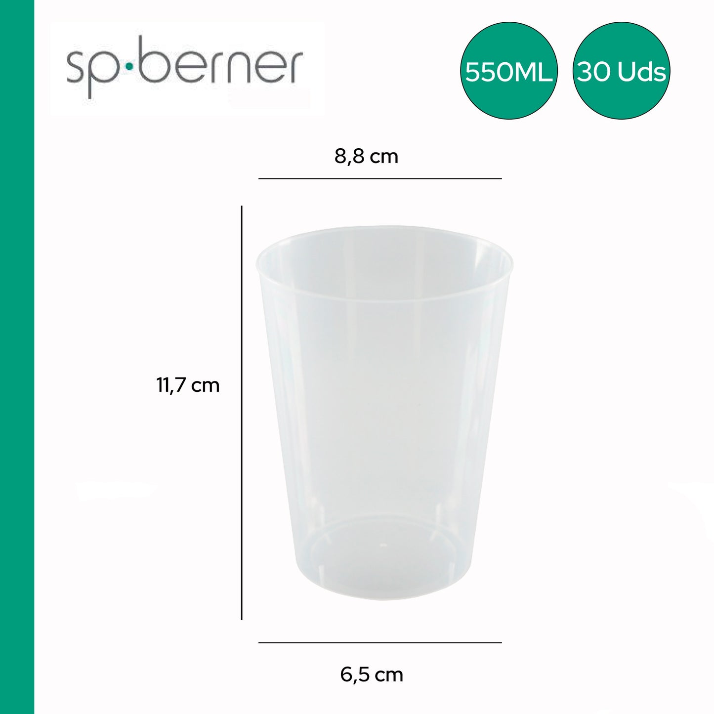 Pack De 30 Vasos Grande Reutilizable 550ml_1