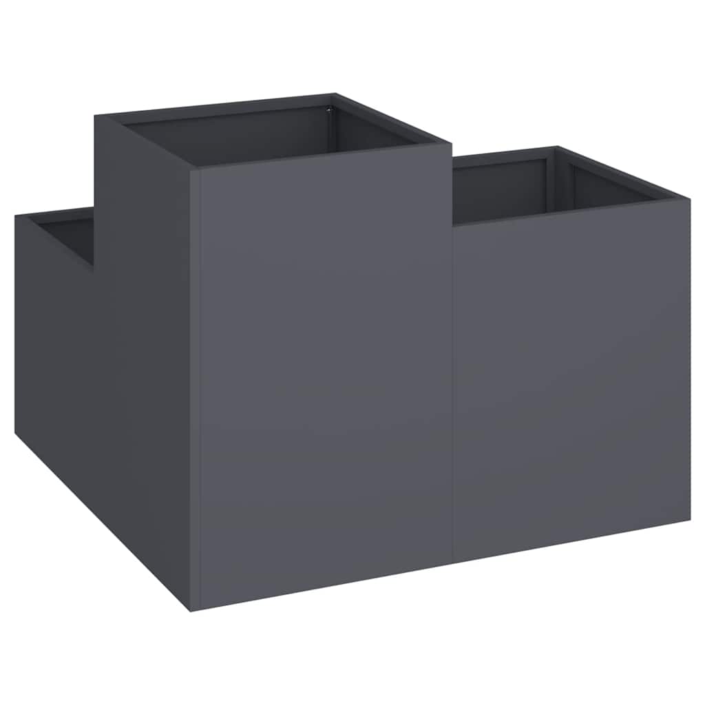 Maceta Para Jardín Antracita 100 X 100 X 60 Cm Acero_4