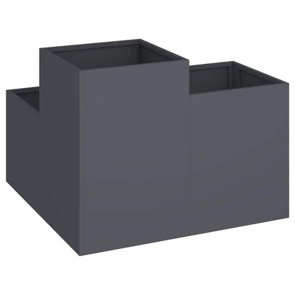 Maceta Para Jardín Antracita 100 X 100 X 60 Cm Acero_4