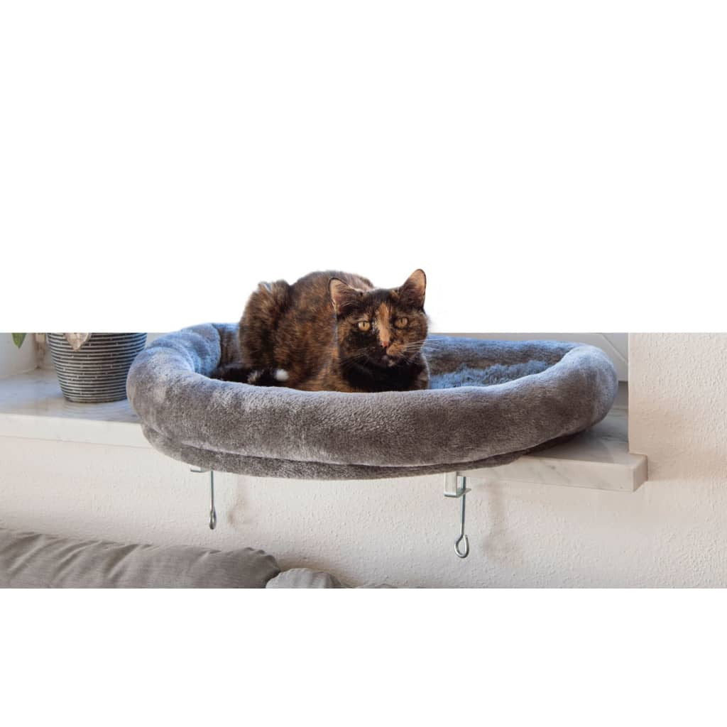 Kerbl Cama De Gatos Para Ventana Gris 55x35x10 Cm_4