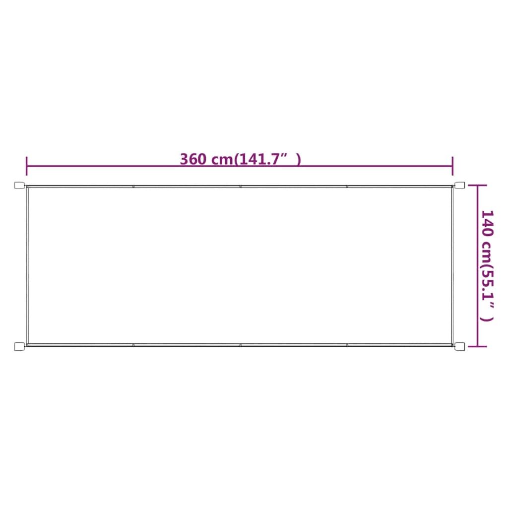Vidaxl Toldo Vertical Tela Oxford Azul 140x360 Cm_2