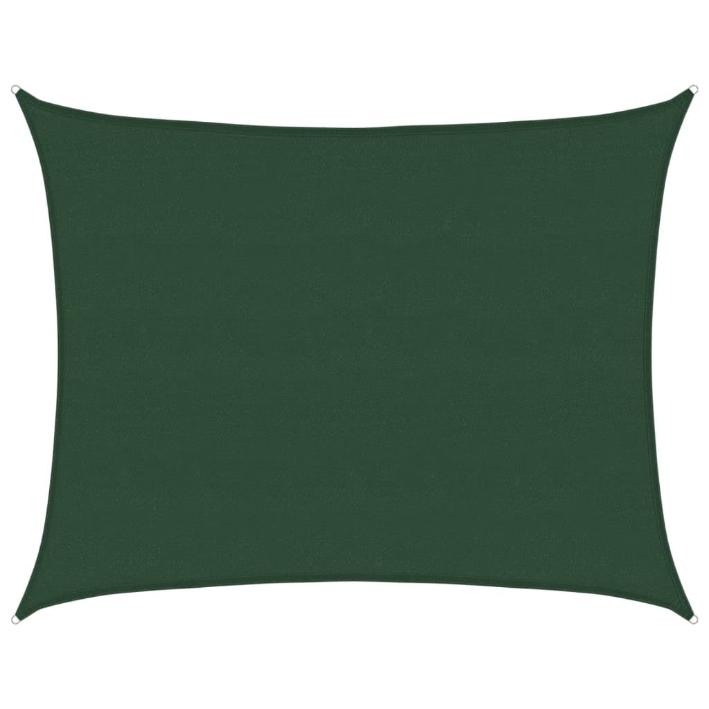 Vidaxl Toldo De Vela Hdpe Verde Oscuro 160 G/m² 6x7 M_0