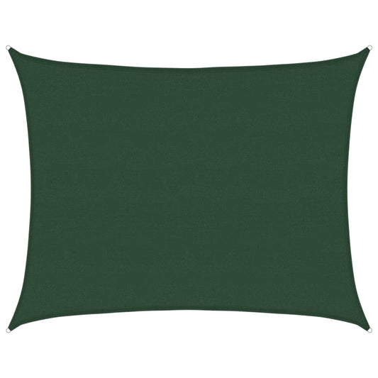 Vidaxl Toldo De Vela Hdpe Verde Oscuro 160 G/m² 6x7 M_0