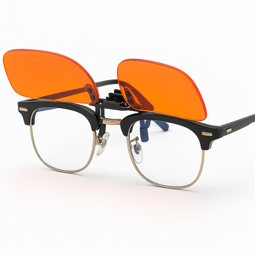 Clip Para Gafas Naranjas Reducción De Fatiga Visual_0
