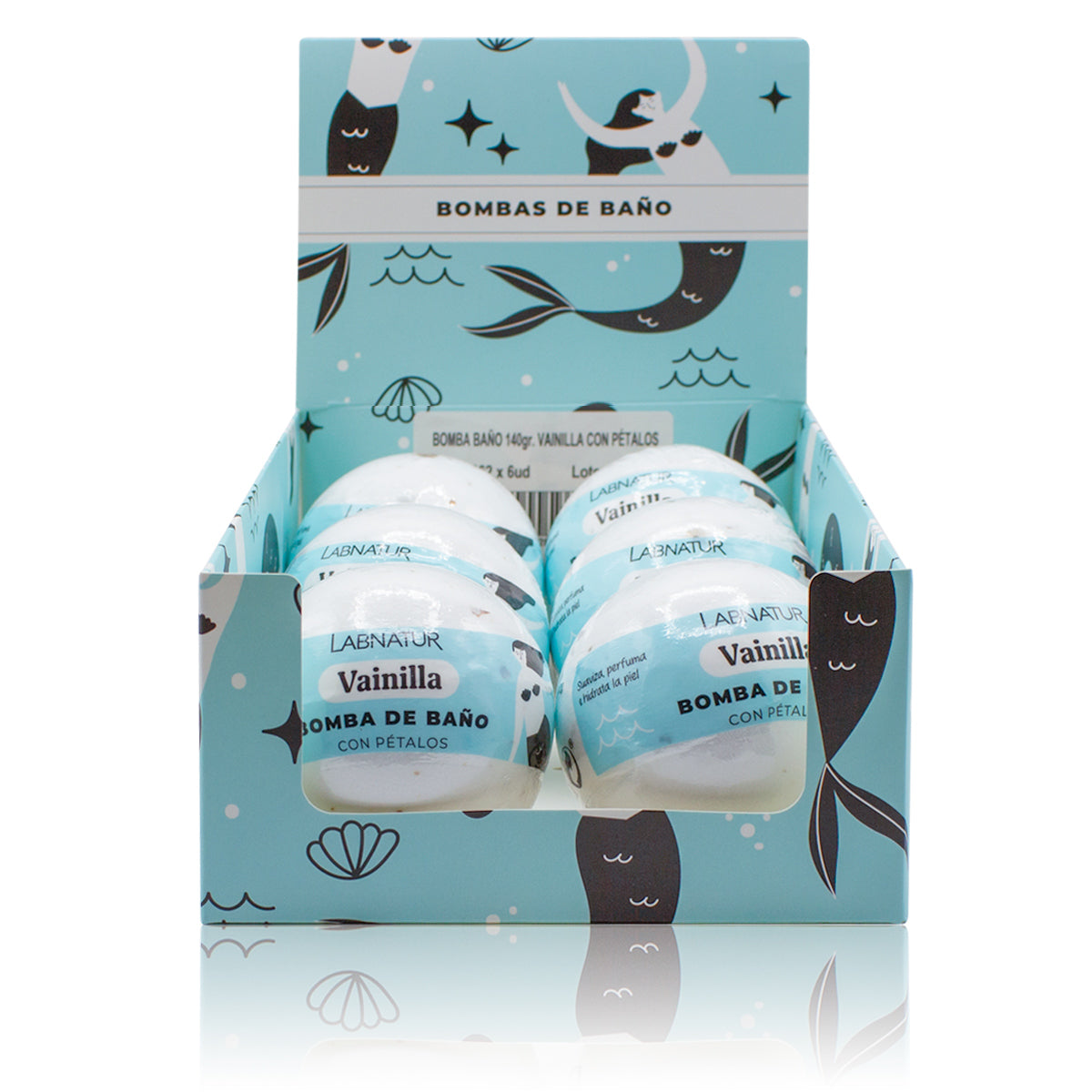 Bomba de Baño Espumosa Vainilla con Pétalos Labnatur 140 g | Aroma Dulce | Relax | Spa En Casa_1
