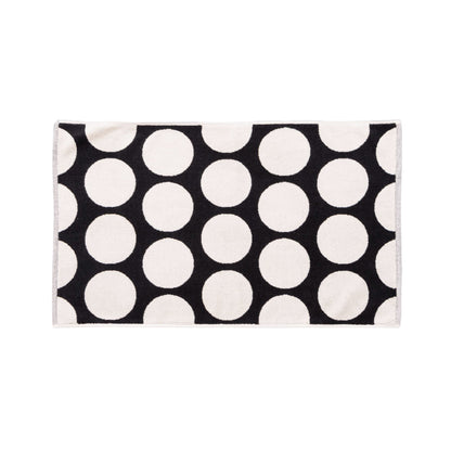 Alfombra De Baño 50x80cm 100% Algodon 1000gsm Topos Negros Benetton_0
