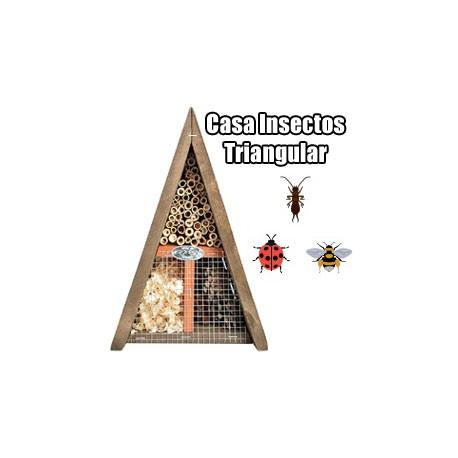 Casa de insetos triangular