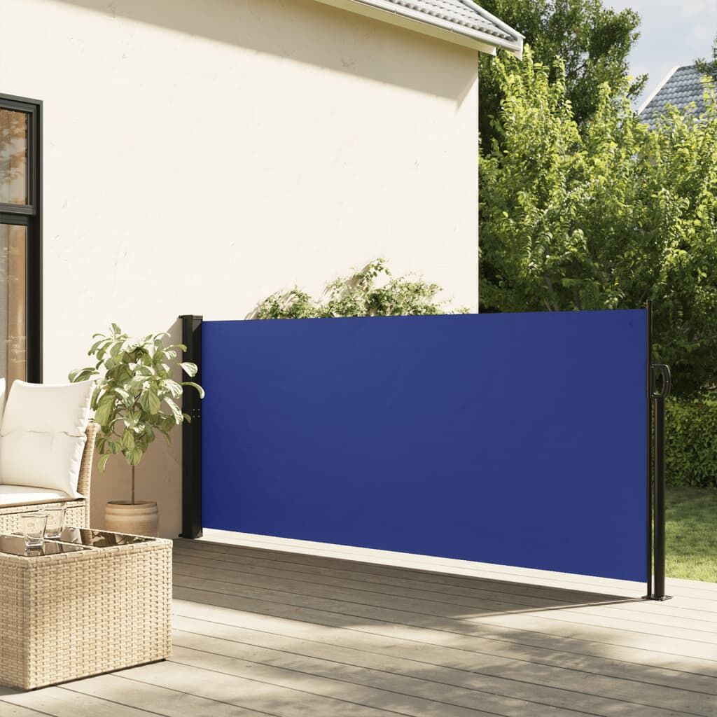 Vidaxl Toldo Lateral Retráctil Azul 120x500 Cm_1