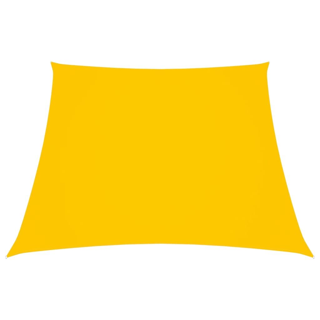 Vidaxl Toldo De Vela Tela Oxford Trapecio Amarillo 2/4x3 M_0
