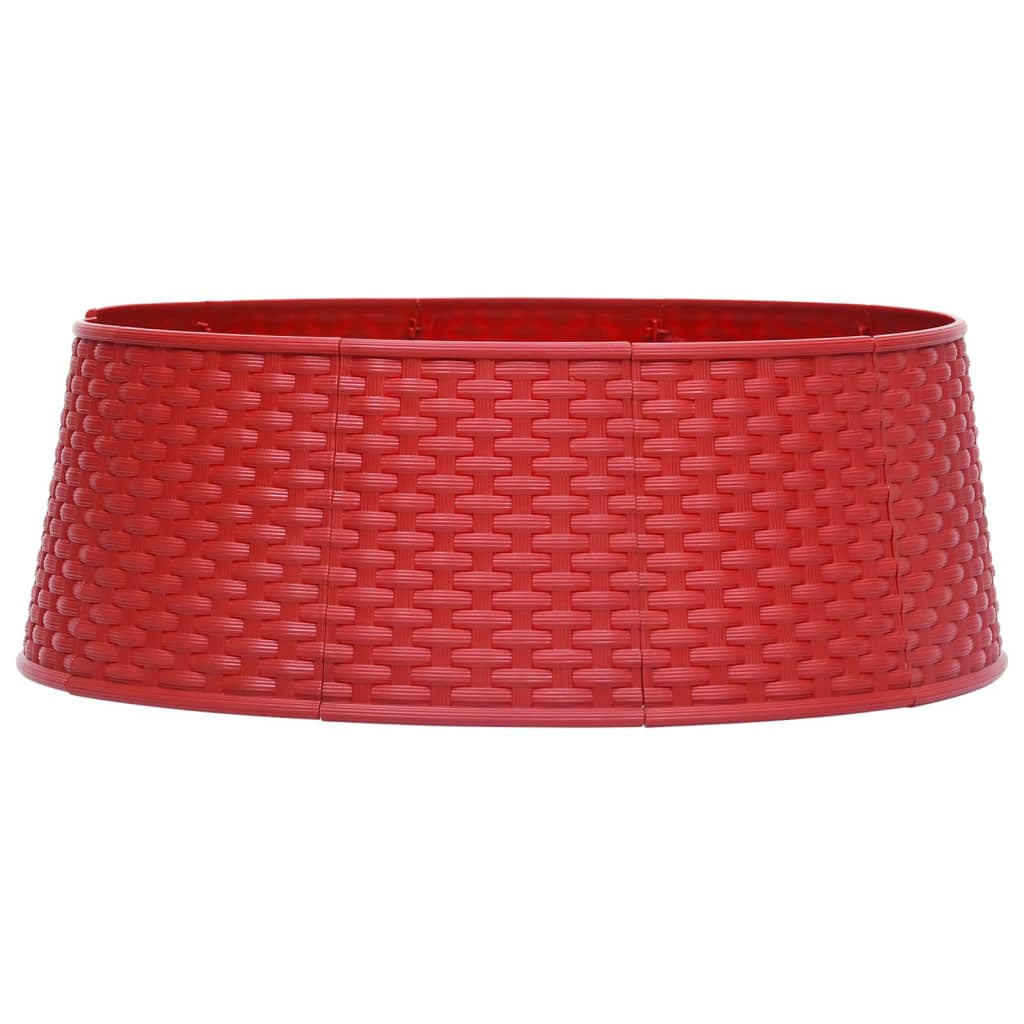 Vidaxl Falda Del Árbol De Navidad Roja Ø54x19,5 Cm_0