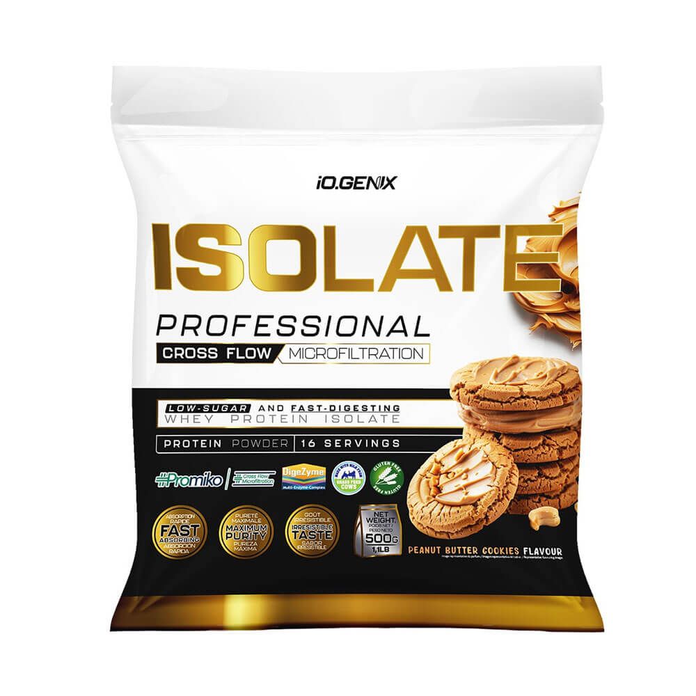Isolate Profesional - 500g - Galletas Con Crema De Cacahuete - Proteína De Aislado De Suero Isolate - Io.genix_0