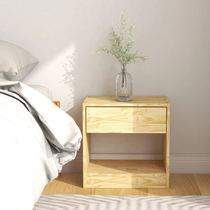 Mesitas De Noche 2 Uds Madera Maciza De Pino 40x31x40 Cm_1