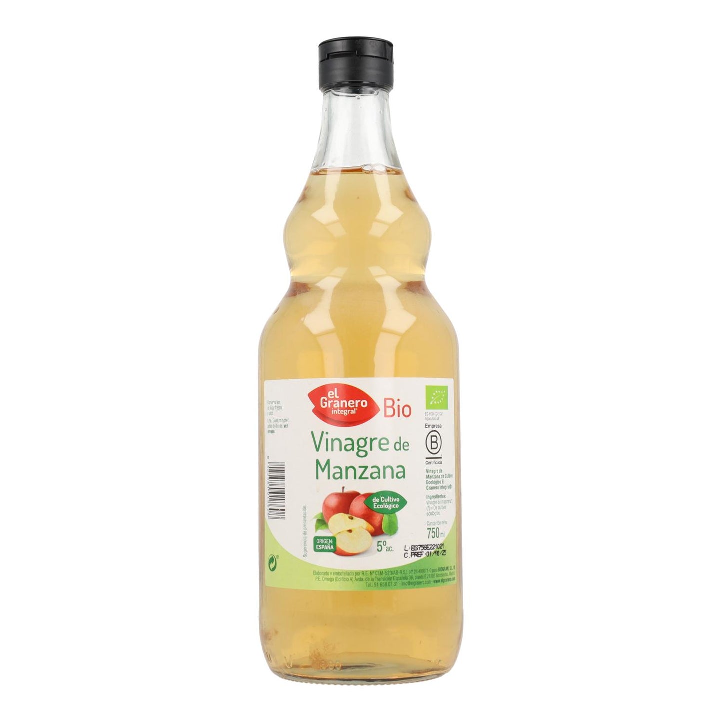 Vinagre de Sidra de Maçã Biológica El Granero 750 ml