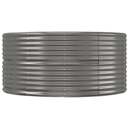 Jardinera Arriate Acero Galvanizado Gris 212x140x68 Cm_3