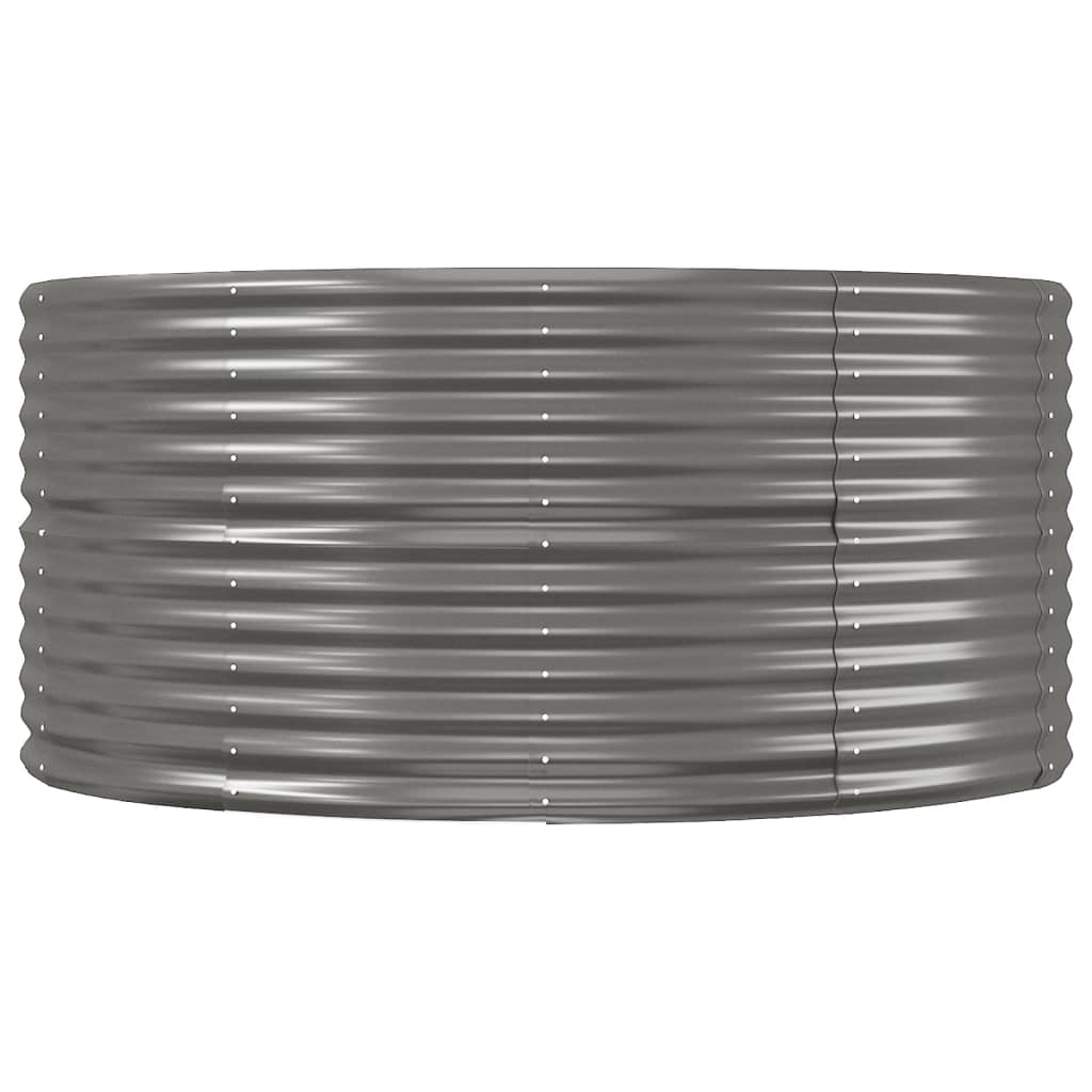 Jardinera Arriate Acero Galvanizado Gris 291x140x68 Cm_3