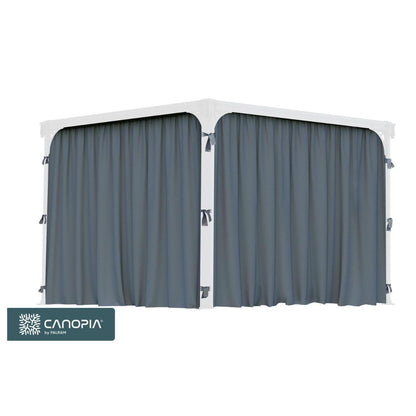 Conjunto de cortinas para gazebo gazebo Palermo 3000/3500/3600 + Milano 3000 + Martinique 3600 Canopia da Palram