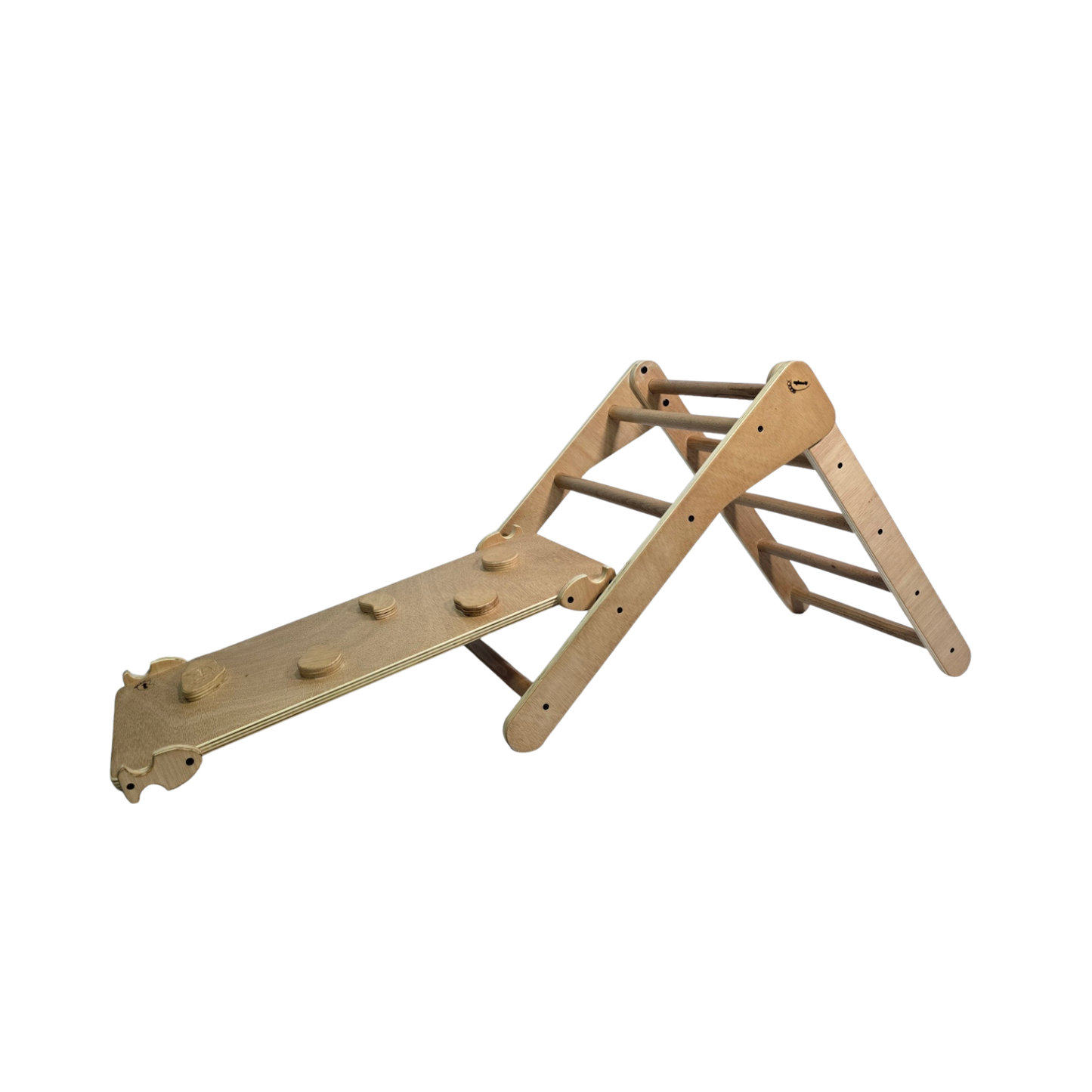 Triángulo Pikler + Rampa de escalada. Talla mediana. Encerado Ecológico_0
