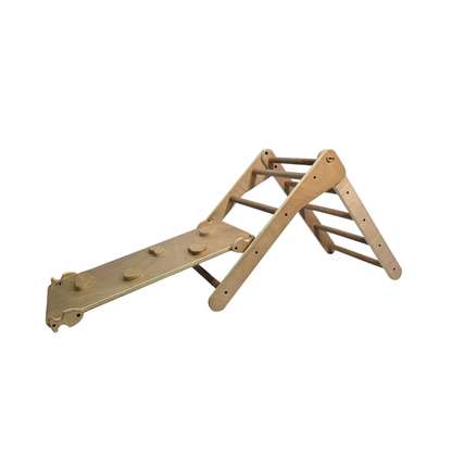 Triángulo Pikler + Rampa de escalada. Talla mediana. Encerado Ecológico_0