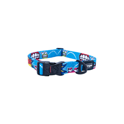 Collar Para Perro, Modelo Fusion De Rogz, Estampado Comic Azul. Talla Xl (39-64kg)_3
