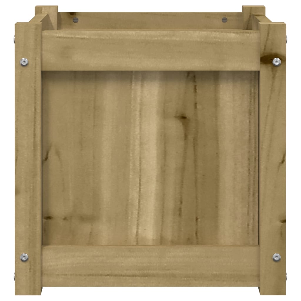 Jardinera Madera Maciza De Pino Impregnada 40x40x40 Cm_4