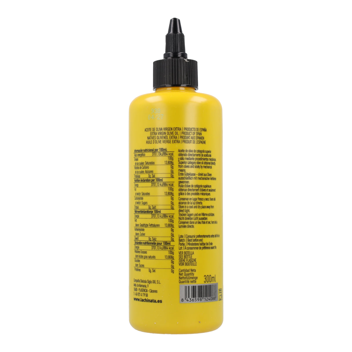Aceite de Oliva Virgen Extra en Biberón PET La Chinata 300 ml