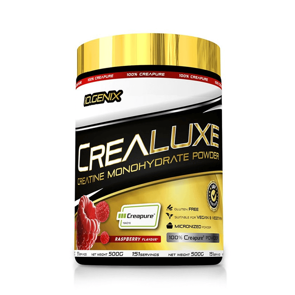 Crealuxe - 500g - Frambuesa Roja - Creatina Monohidrato - Io.genix_0