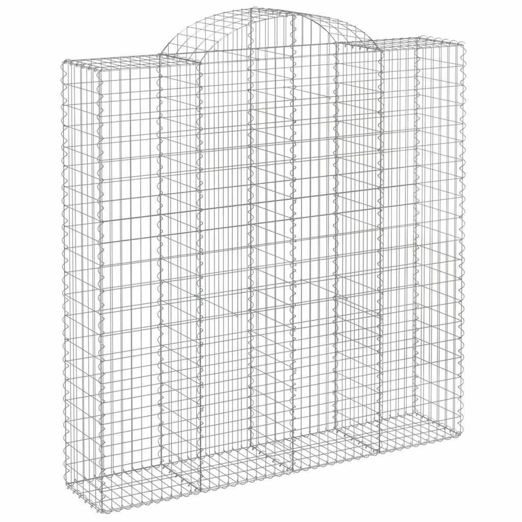 Cestas De Gaviones 7 Uds Forma De Arco Hierro 200x50x200/220 Cm_2