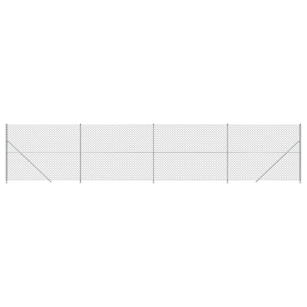 Cerca De Alambre Con Brida Plateada 1,8x10 M / Vetonek_3