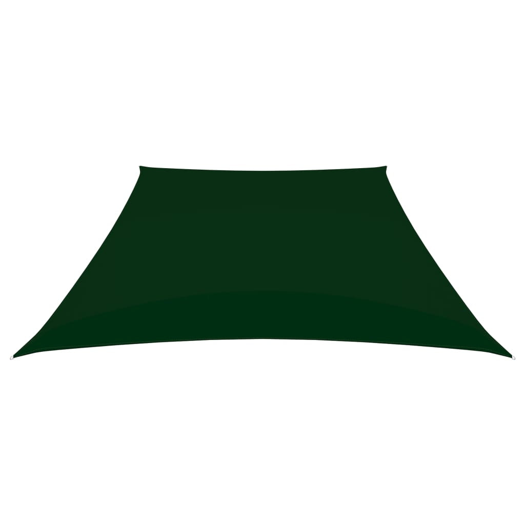Vidaxl Toldo De Vela Trapezoidal De Tela Oxford Verde Oscuro 3/5x4 M_1