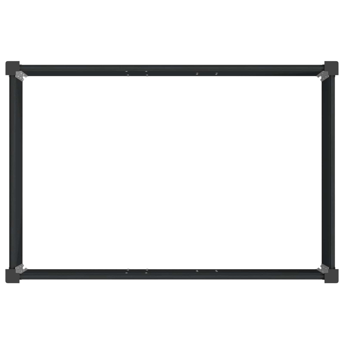 Arriate Elevado Negro 50 X 30 X 36 Cm Wpc Y Aluminio_4