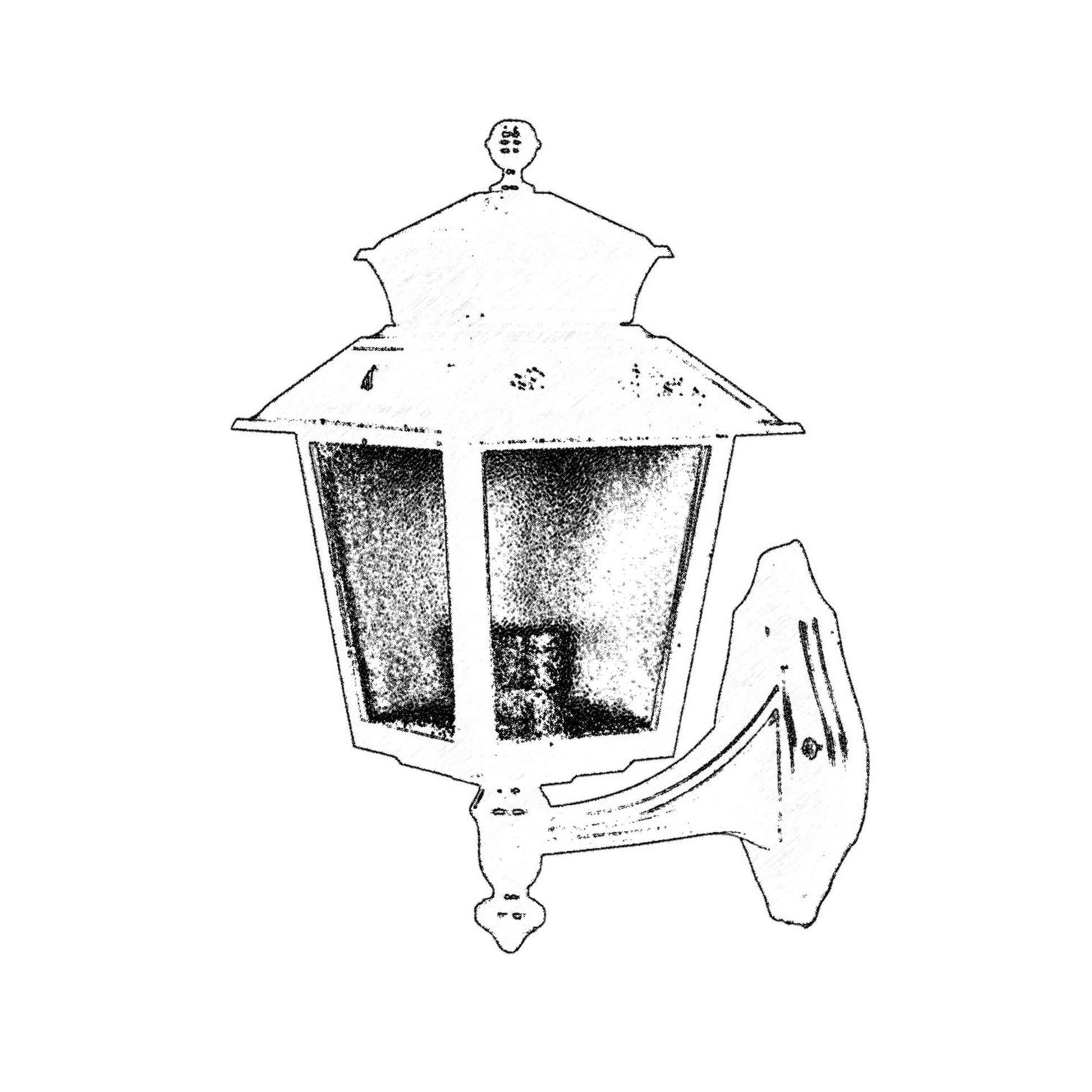 Aplique De Pared Para Exterior, Abs , Negro, 25x18x38, Casquillo E 27 Max 60 W