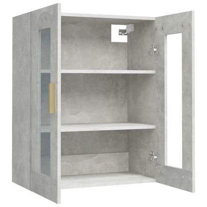 Armario Colgante De Pared Gris Hormigón 69,5x34x90 Cm / Vetonek_3