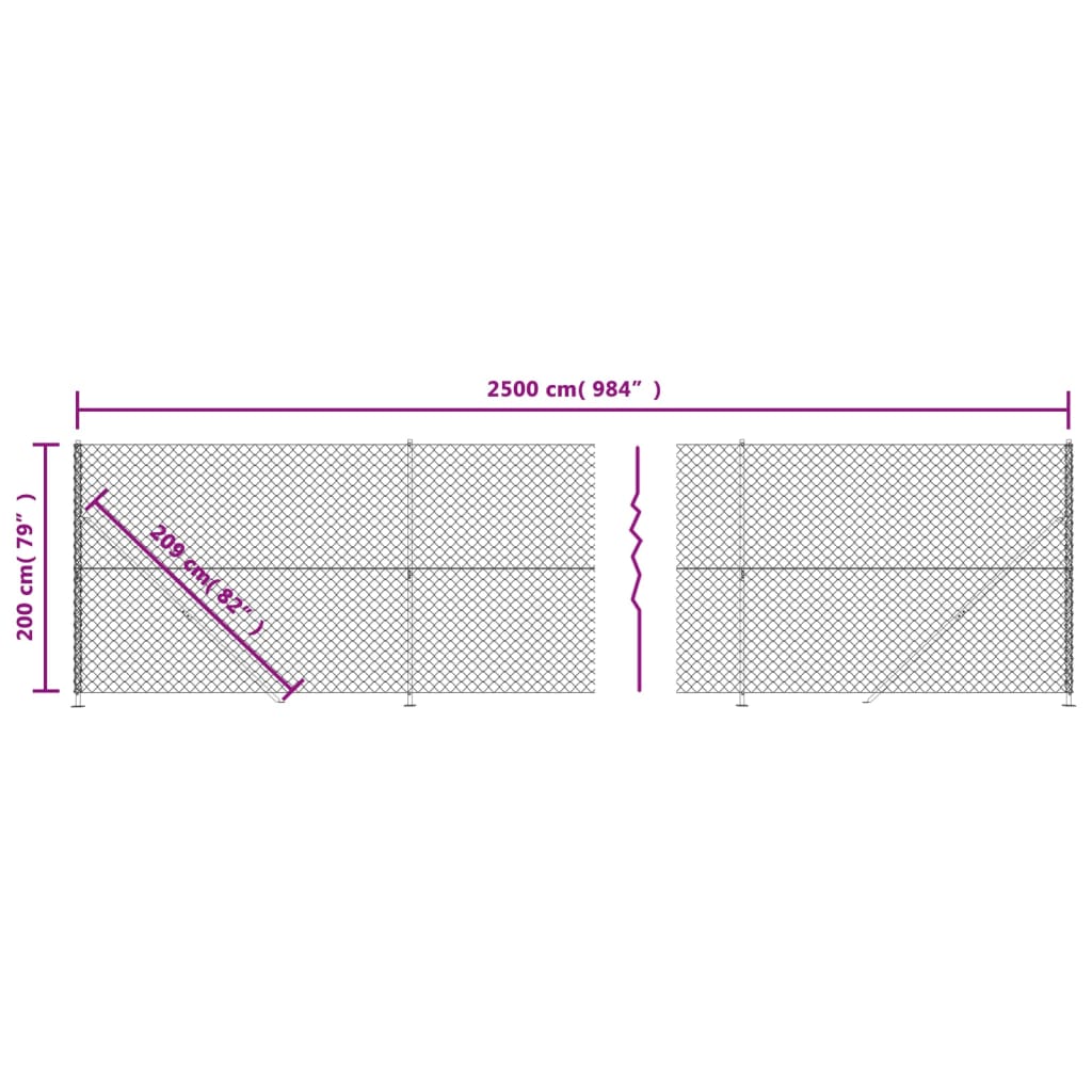 Cerca De Alambre Con Brida Plateada 2x25 M / Vetonek_4
