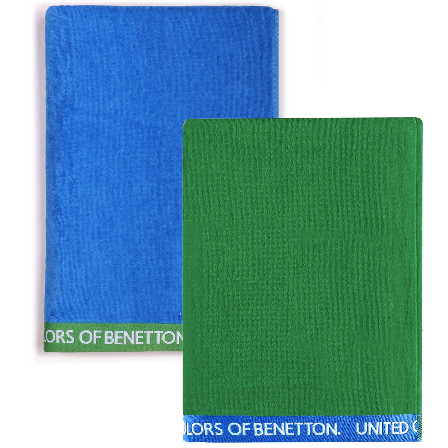 Set 2 Toalla De Playa 90x160cm 380gsm Velour 100%algodon Casa Benetton_0