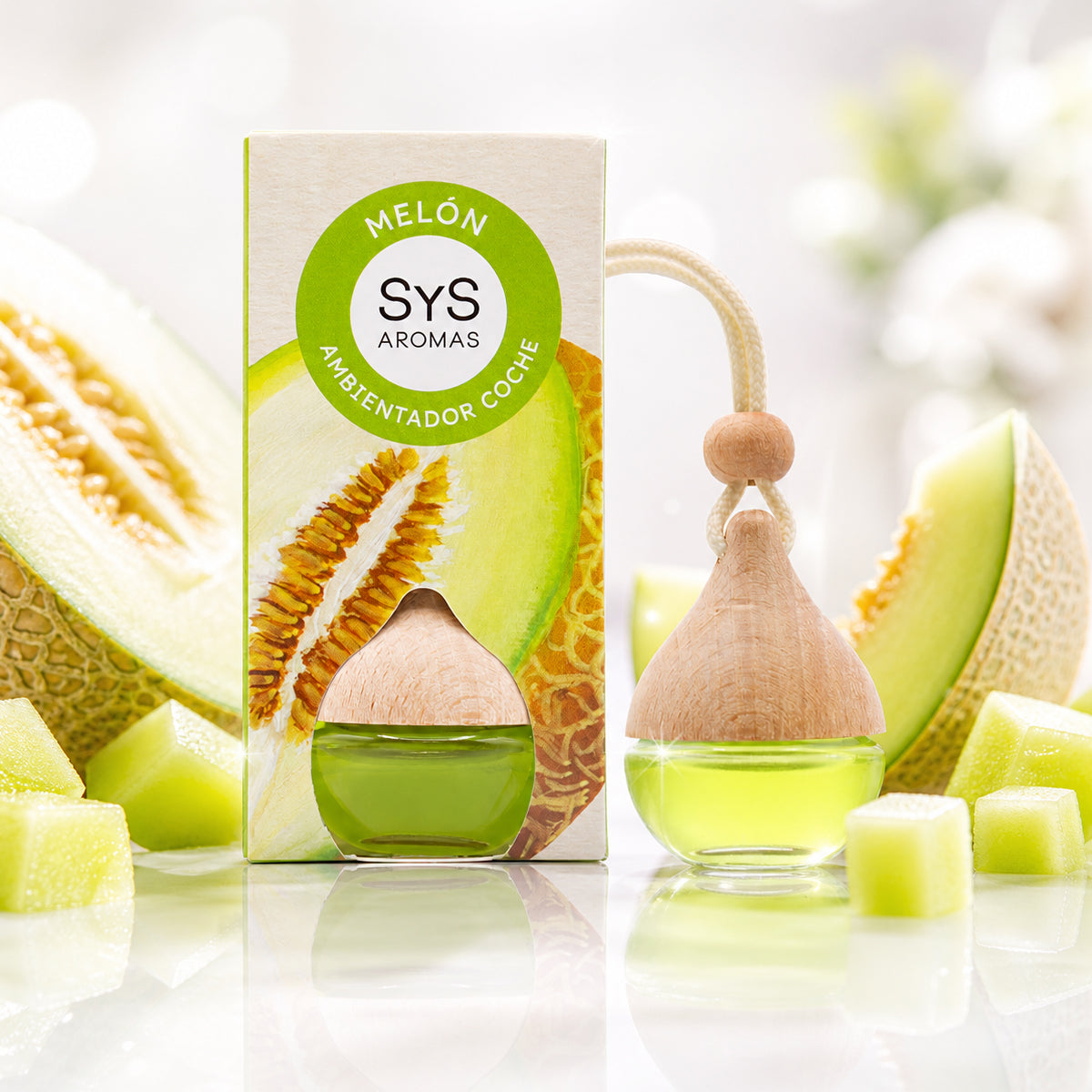 Ambientador de Coche Melón Gota SYS Aromas 6 ml | Aroma Afrutado y Fresco | Jugoso y Refrescante_2