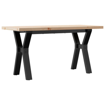 Mesa De Centro Marco Y Madera Maciza Pino Y Acero 90x40x45,5 Cm_4