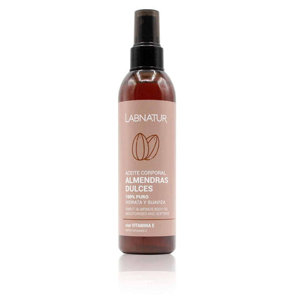 Aceite Corporal de Almendras Dulces Labnatur 200 ml | Hidrata y Suaviza | Piel Seca, Estrías y Cabello | Vegano_0