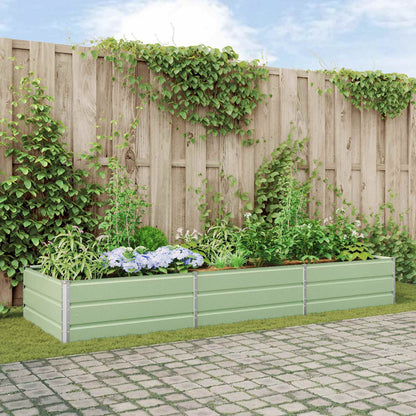 Jardinera Verde Pastel 290 X 100 X 45 Cm Acero Galvanizado_1