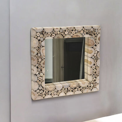 Well Home Espejo Con Marco Cuadrado 50x50cm_2