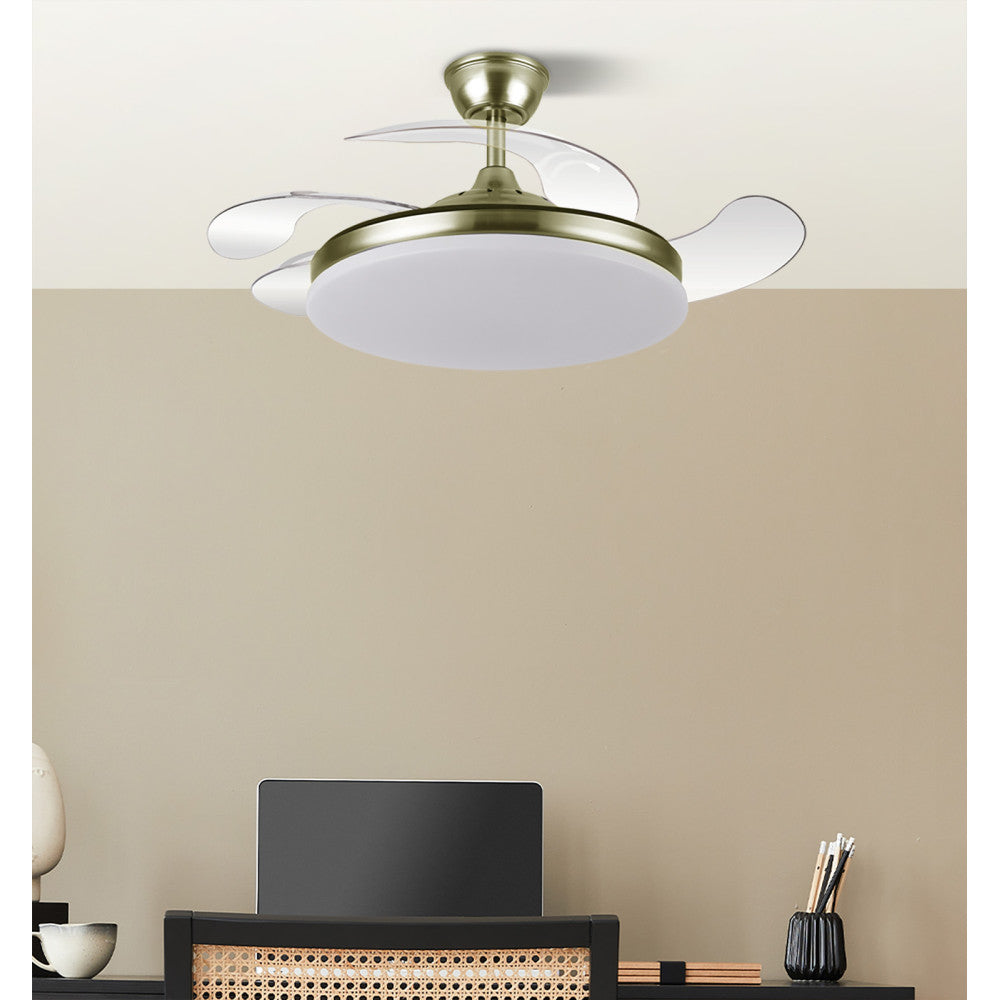 Ventilador Dc Tridente 59w Cuero 4aspas Desp 107d 6980lm Reg.intensidad Remoto+temporizador+memoria 3000-4000-6000k_3