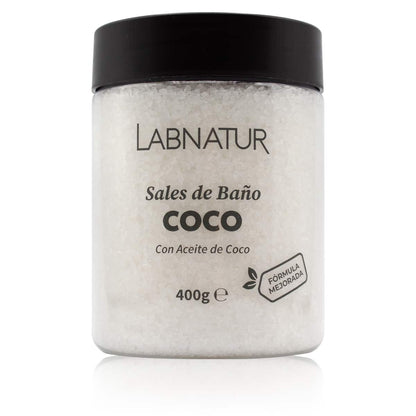 Sales de Baño de Coco Labnatur 400 g | Nutren, Hidratan y Suavizan | Aroma Dulce y Tropical | Veganas_0