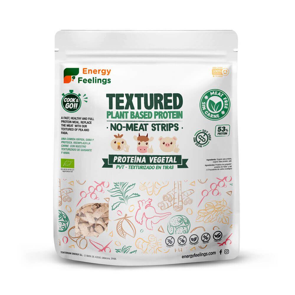 Proteína Vegetal Texturizada (PVT) Tiras biológicas sem carne 400 g